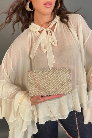 Pochette mia con strass e tracolla Pochette mia con strass e tracolla Pochette mia con strass e tracolla