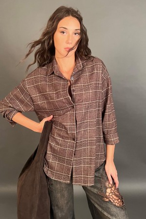 Camicia Moro con fantasia scozzese a quadri Camicia Moro con fantasia scozzese a quadri Camicia Moro con fantasia scozzese a ...