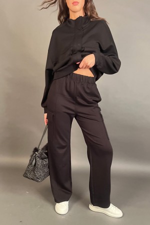 Pantalones traje de juego Carga con bolsillos laterales Pantalones Pantalones de traje de juego con bolsillos laterales Pantalon