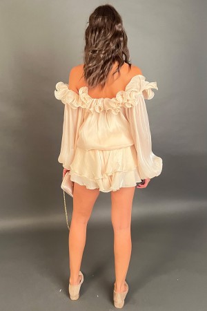Tutina Fiore con balze e volant  Tutina Fiore con balze e volant  Tutina Fiore con balze e volant