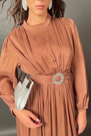 Long romantic dress with central jewel detail marked in life long romantic dress with central jewel detail follow... 