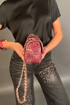 Borsa Berry con fantasia animalier  Borsa Berry con fantasia animalier  Borsa Berry con fantasia animalier