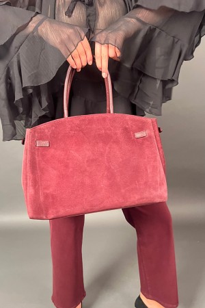 Bolso de cuero NOA con 2 manijas de la bolsa de piel de cuero con 2 manijas de la bolsa de cuero NOA con 2 asas