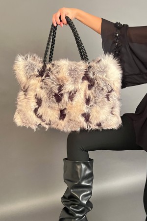Shopper-Tasche mit 2 Schrank-Ketten-Tempo Pacche Bag Shopper-Tasche mit 2 Griffen in Eco-Fantasy Fleckenfantasie... 