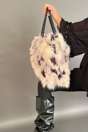 Shopper-Tasche mit 2 Schrank-Ketten-Tempo Pacche Bag Shopper-Tasche mit 2 Griffen in Eco-Fantasy Fleckenfantasie... 