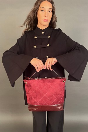 Borsa trapuntata con manico  Borsa trapuntata con manico  Borsa trapuntata con manico