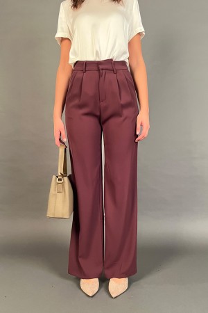 Pantalone Glamour modello palazzo tinta unita Pantalone Glamour modello palazzo tinta unita Pantalone Glamour modello palazzo...