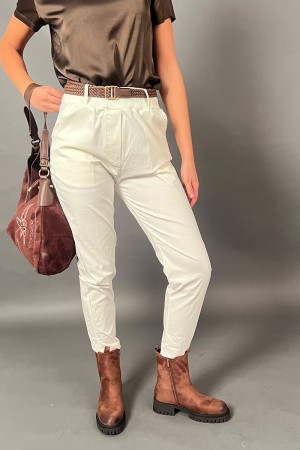 Moskau-Hosen mit Braid Brown Braid Braid Hosen fliegen mit Braid Braune Zopfhosen mit geflochtenen Zopf