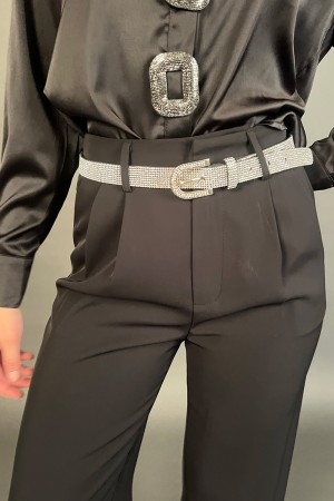 Strassgürtel mit Strass-Gürtelschnalle mit Strass-Gürtelschnalle mit Schnalle