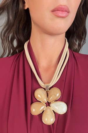 Collana fiore con maxi fiore multifiore Collana fiore con maxi fiore multifiore Collana fiore con maxi fiore multifiore