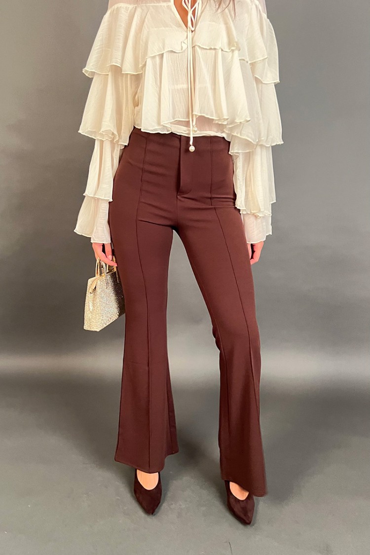 High-taillierte Ideehose mit Beinpfotenhochtohrhosen-Hose mit Paw-Beinhose-Idee-hohe Taille mit Gamb ... \ t...