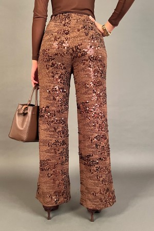 Lorenza stretch trousers with flat sequins Lorenza trousers stretch with flat sequins Loren pants... 
