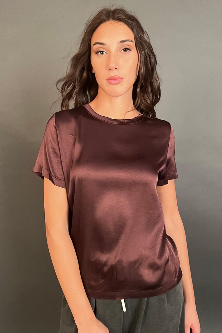 Bluse Finesse in Viskose Kurzarm Bluse Bluse in Viskose Viskose Kurzarm Bluse Flushes in Viskose kurzärmlig
