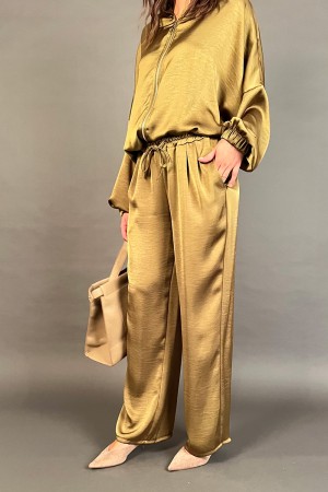 Coordinated Jenny Bomber with Zip and Pantalies at Palazzo Coordinated Jenny Bomber with Zip and Trousers At Palazzo Coordinated