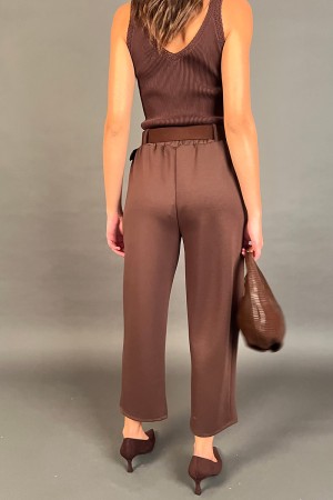 Coordinato Stay giacca e pantalone con fiore in tessuto 3D  Coordinato Stay giacca e pantalone con fiore in tessuto 3D  Coord...