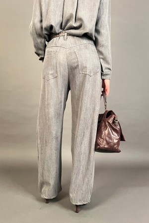 Pantalon Ariel Sentier large avec pantalon de quartiers peigné Ariel Wide Tember avec Pantalon Courty peigné Ariel panneau modèl