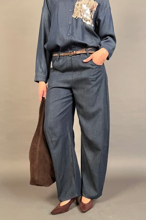 Ariel Pantalones Amplia Pantalones Ancho con Pantalones Poliados Pantalones Amplios Tember con Pantalones Pasados Pantalones Pas