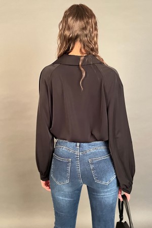 Chemise à col en V blusa Amiri Chemison Soft Blouse Amiri Chemise à col en V chemisier doux Chemise à col en V Amiri