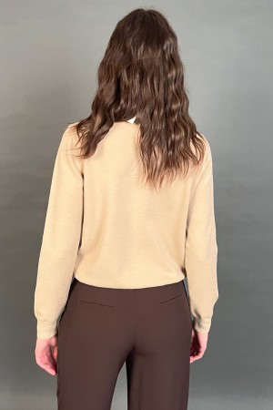 Maglia Meli con colletto a camicia e pietre svaroski Maglia Meli con colletto a camicia e pietre svaroski Maglia Meli con col...