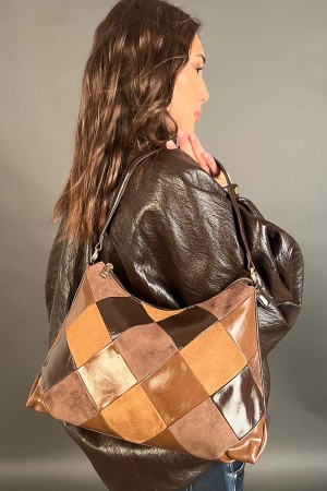 Sac Soul avec seulement un sac d'âme de poignée multicolore avec une âme de sac de poignée multicolore avec une poignée multicol