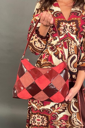 Tasche Seele mit nur einer mehrfarbigen Griff-Seelenbeutel mit nur einer mehrfarbigen Griffbeutel-Seele mit einem mehrfarbigen G
