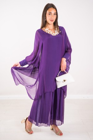 Amara Coordinated Margot Mixed Solid Solid and Viscose Soft Fucking Amara Koordinierte margot feste solide Seide und ...