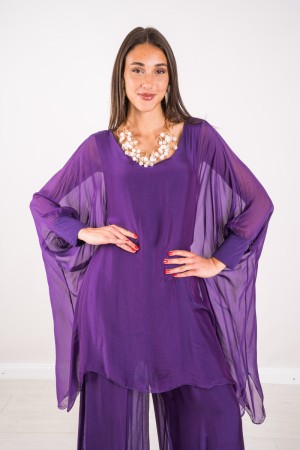 Amara Coordinated Margot Mixed Solid Solid and Viscose Soft Fucking Amara Koordinierte margot feste solide Seide und ...