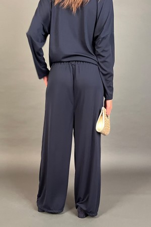 Coordinato Melodia blusa e pantalone con fiocco in vita  Coordinato Melodia blusa e pantalone con fiocco in vita  Coordinato ...