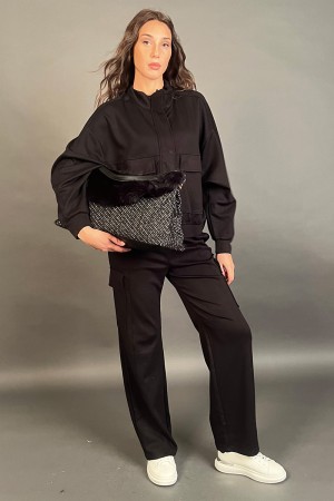 Sweatshirt Bomber Play Cargo with side pockets Sweatshirt Bomber Play Cargo with side pockets Sweatshirt Bomber Play Cargo with 