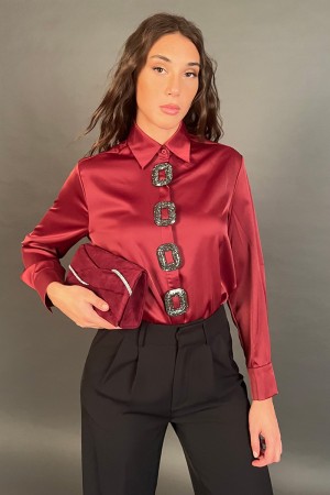 Camicia Caleido con bottoni gioiello Camicia Caleido con bottoni gioiello Camicia Caleido con bottoni gioiello