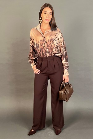 Camicia Anima over con fantasia animalier Camicia Anima over con fantasia animalier Camicia Anima over con fantasia animalier