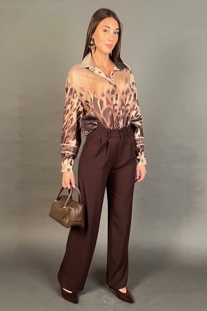 Camicia Anima over con fantasia animalier Camicia Anima over con fantasia animalier Camicia Anima over con fantasia animalier
