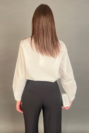 Camicia Luce in cotone con cravatta gioiello removibile Camicia Luce in cotone con cravatta gioiello removibile Camicia Luce ...