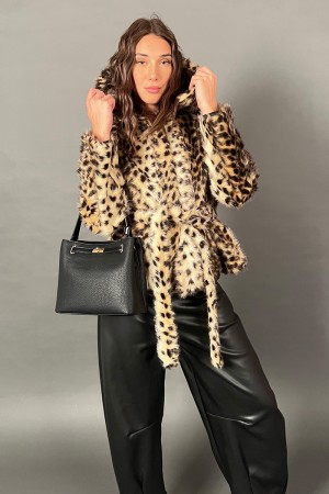 Ecopel Fanta Fantasy Animalier Kurzes Modell mit abnehmbarem Gürtel