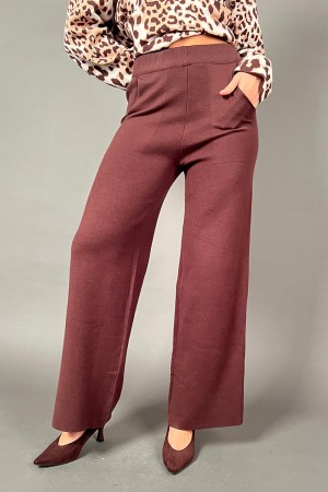 Coordinato Stefy in maglia con blusa leopardata e pantalone Coordinato Stefy in maglia con blusa leopardata e pantalone Coord...
