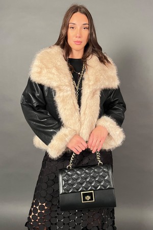 Giacca Missy in ecopelle reversibile ecopelliccia morbida  Giacca Missy in ecopelle reversibile ecopelliccia morbida  Giacca ...