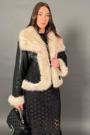 Giacca Missy in ecopelle reversibile ecopelliccia morbida  Giacca Missy in ecopelle reversibile ecopelliccia morbida  Giacca ...