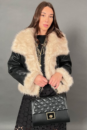 Giacca Missy in ecopelle reversibile ecopelliccia morbida  Giacca Missy in ecopelle reversibile ecopelliccia morbida  Giacca ...