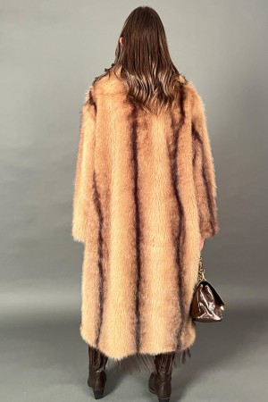Ecopelliccia Brown modello lungo  Ecopelliccia Brown modello lungo  Ecopelliccia Brown modello lungo