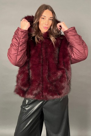 Ecopel Demeter Mélanger une veste réversible Couleur unie