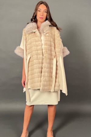 Baby cape with eco-feather inserts with removable belt