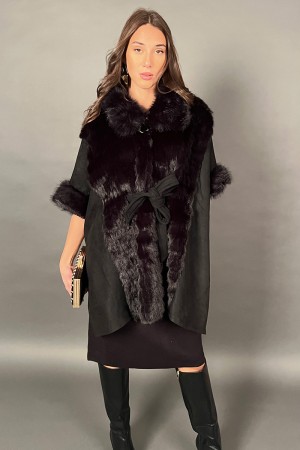 Baby cape with eco-feather inserts with removable belt