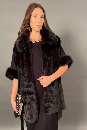 Baby cape with eco-feather inserts with removable belt