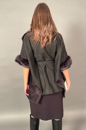 Baby cape with eco-feather inserts with removable belt