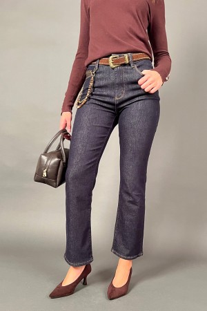 Jeans Flora con taschino in ecopelle  Jeans Flora con taschino in ecopelle  Jeans Flora con taschino in ecopelle