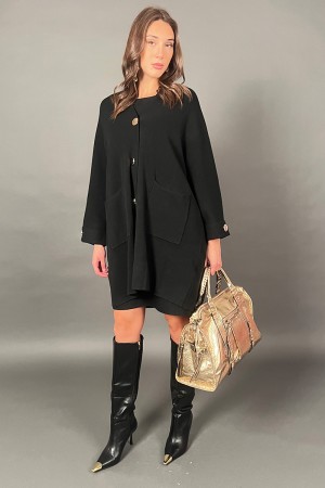 Nine Over cardigan with gold buttons