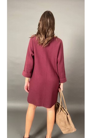 Abito corto People con tasche frontali e bottoni oro Abito corto People con tasche frontali e bottoni oro Abito corto People ...