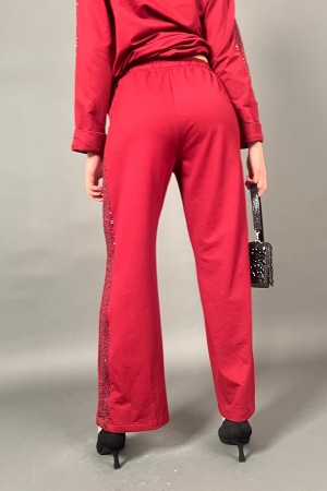 Milena-Sweatshirt mit Pants mit Pailletteneinsätzen koordiniert 