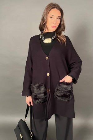 Cardigan Alessia avec poche Eco-faisceau