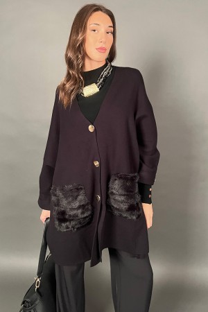 Cardigan Alessia avec poche Eco-faisceau